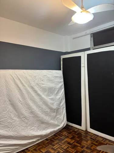 Cama Queen Box Bipartido+Colchão+Saia protetora+Protetor de Colchão Novo+2 jogos de cama