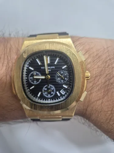 Relógio PATEK NAUTILUS DOURADO CRONÓGRAFO - NOVO