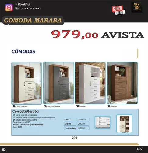 Cômoda Marabá 