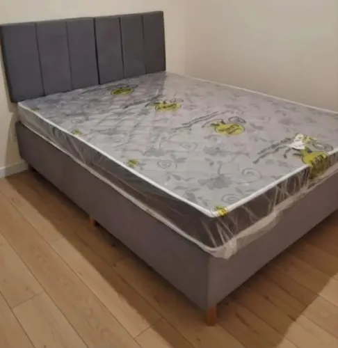 CAMA CASAL BASE COLCHÃO BORDADO SELADO CABECEIRA DE BRINDE