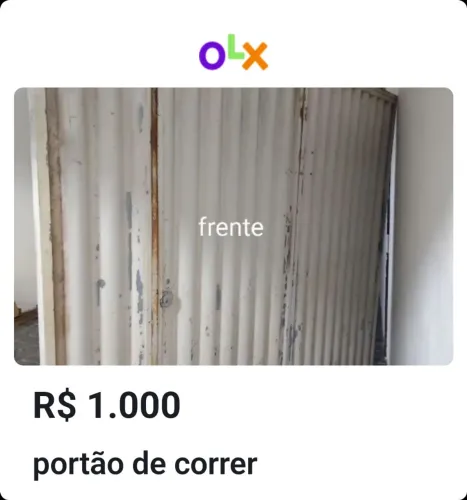 portão de Metalon correr