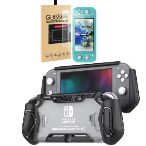 ?Case Capa Tpu para Nintendo Switch Lite + Película de Vidro