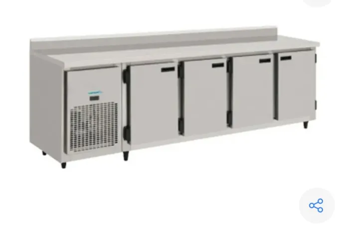 Freezer horizontal 4 portas d inox