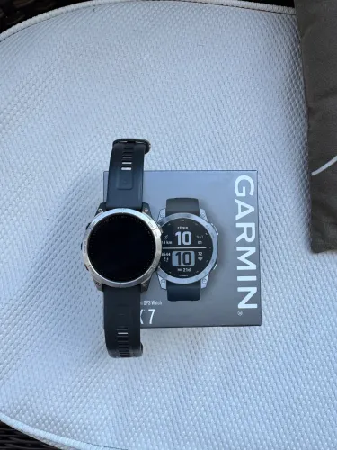 Garmin Fenix 7 Silver 47mm - Completo com Caixa Original