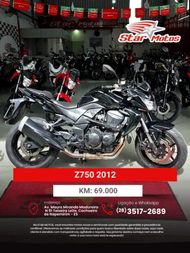 Kawasaki Z750 - Potência e estilo | Naked esportiva!