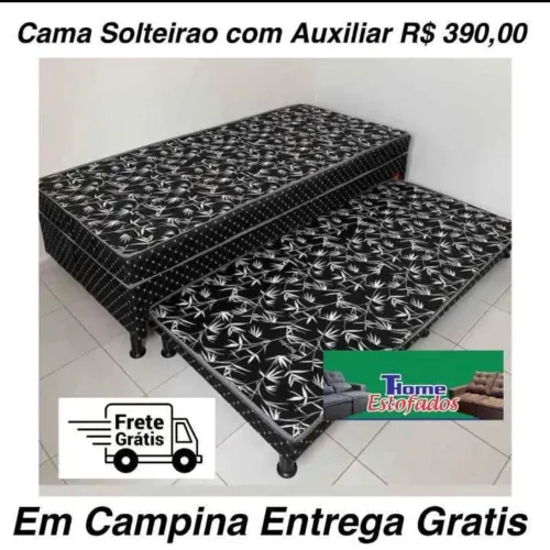 Cama solteirão com auxiliar