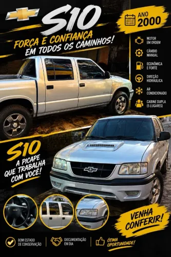 Chevrolet S10 Pick-up STD 2.8 4X4 CD TB Int.dies. 2000
