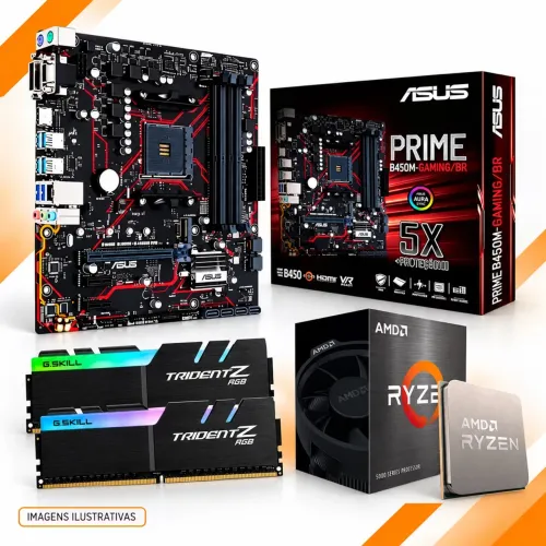 Kit Ryzen 5 5500 + ASUS Prime B450M-GAMING/BR + 16 GB RAM