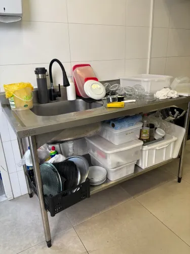 Pia Inox Industrial com Bancada