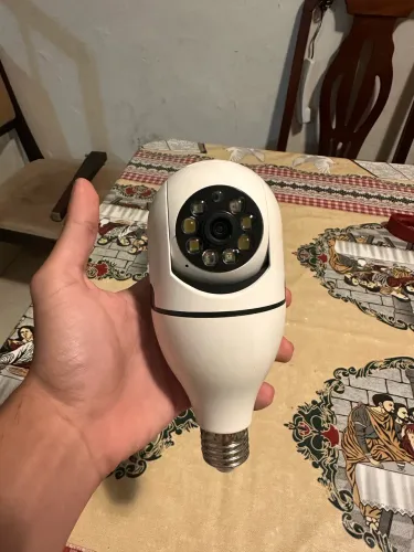 Câmera de segurança inteligente 360 graus via Wi-Fi