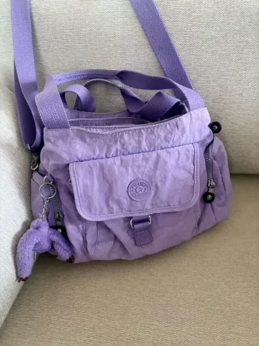 Bolsa Kipling Fairfax Lilás Original (Com Macaco)