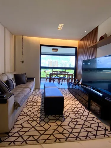 Apartamento com 4/4, suite, mobiliado e decorado, varanda gourmet, 2 vagas, em Alphaville