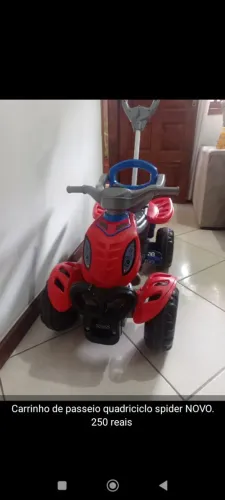 Carrinho quadriciclo spaider aceito cartão