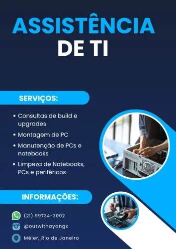 Montagem e Manutenção de Computadores e Notebooks a domicílio