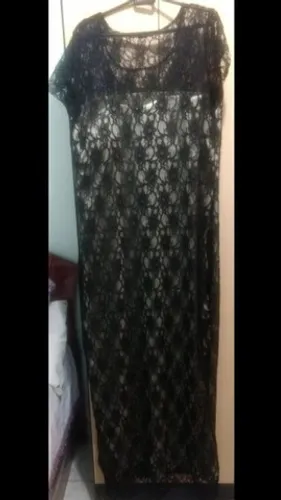 Vestido de renda longo