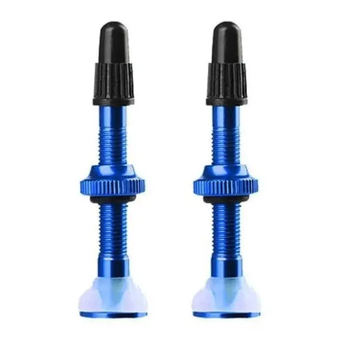 Par De Válvulas Bico Tubeless Absolute em Alumínio 48mm Comprimento Diversas Cores 7265