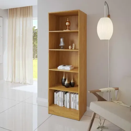 Biblioteca Livreiro Mirage Marrom Até 12x - Frete Grátis