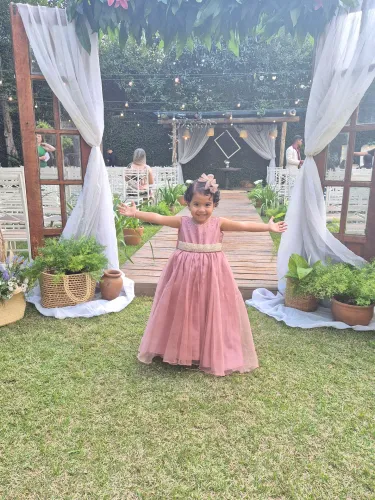 VESTIDO DAMA ROSÊ