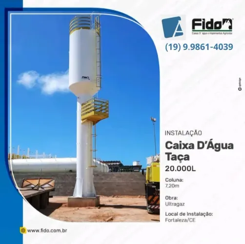 CAIXAS D'ÁGUA E RESERVATÓRIOS METÁLICOS