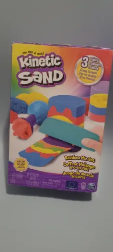 Kinetic Sand Rainbow Mix Set - Brinquedo Areia Cinética