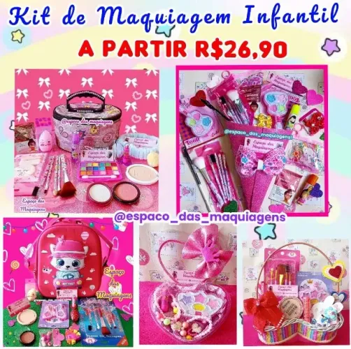 Kit de Maquiagem infantil a partir de 26,90