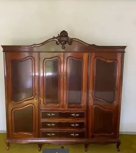 Jogo de quarto com 7 peças madeira de imbuia