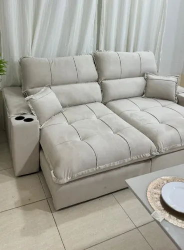 Mega promoção! Sofá Retrátil e Reclinável Modelo 0007 230cm