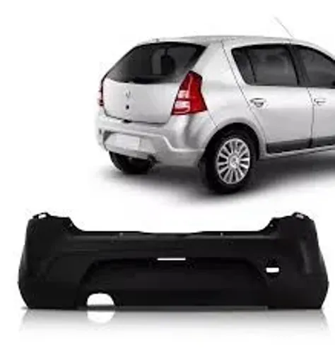 Parachoque Sandero traseiro 2008 à 2014