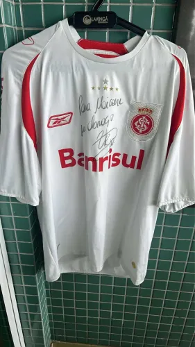 Camisa de Jogo Internacional 2008 Reebok - Autografada por D?Alessandro