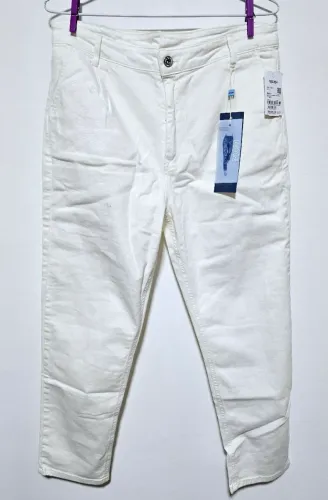 Calça Mom Jeans branca 46, Lez a Lez - NOVA