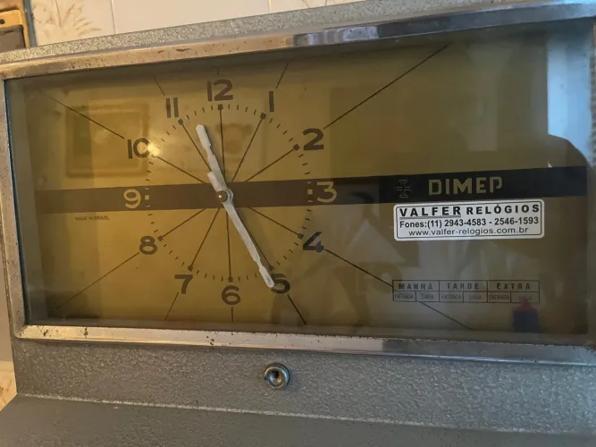 Relógio de Ponto Antigo Dimep Valfer Relógios