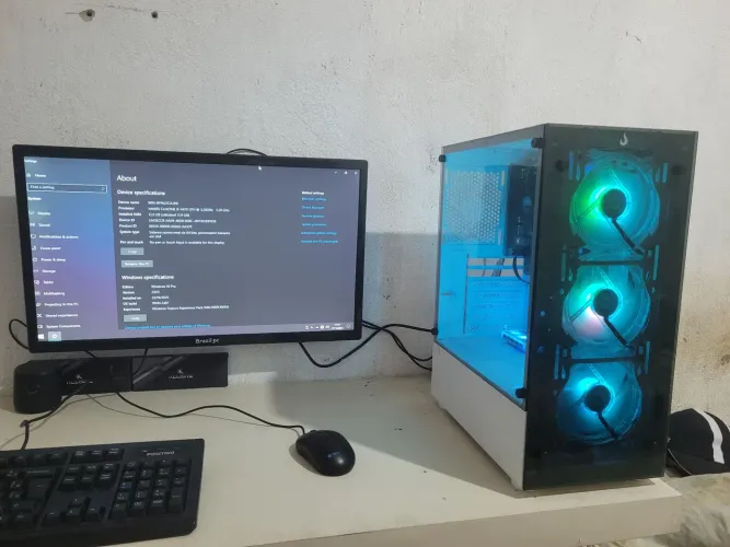 PC completo i5 8gb ram ssd 246 monitor 24p