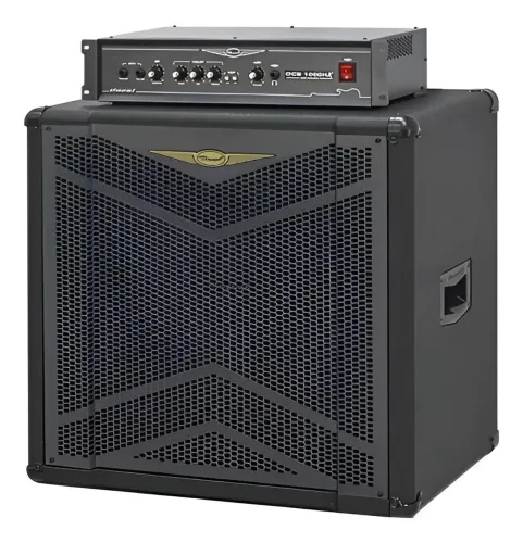COMBO ONEAL BASS CAIXA + CABEÇOTE 15" PRETO BIVOLT