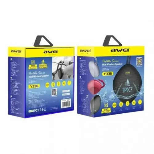 Caixa som Bluetooth AWEI Y336 5W TWS IPX7