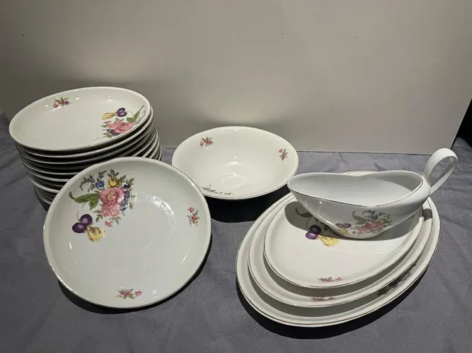 Aparelho de Jantar Floral Clássico