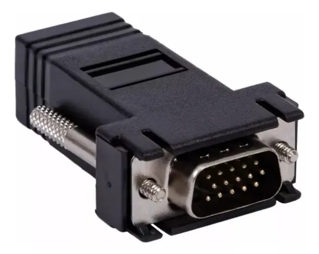Adaptador Extensor Vga Video Via Cabo Rede Rj45 - Unidade