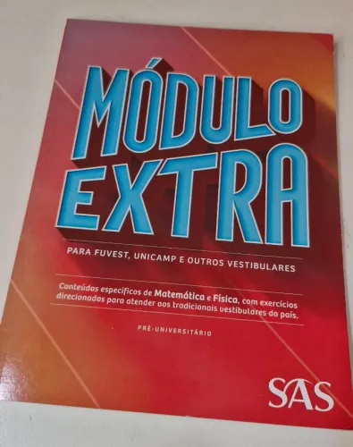 Livro Módulo Extra para Fuvest e Unicamp - SAS (nunca foi usado)