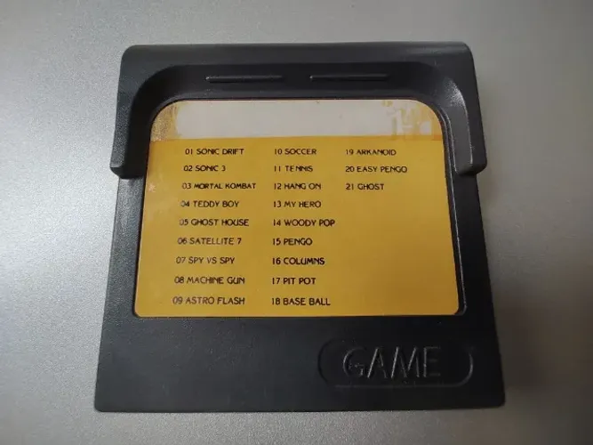 Cartucho Multijogos p/ Game Gear - Super GG 21 - cartucho videogame