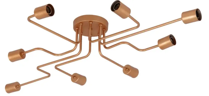 Lustre luminária dourado/cobre (seminovo, pouquíssimo usado)