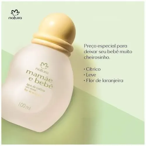 Colônia Mamãe e Bebê " FLOR DE LARANJEIRA " Natura - 100ml