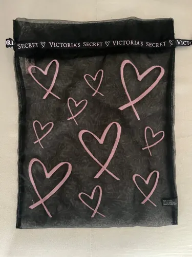 Sacola Victoria's Secret com Corações - Original para lingerie roupas íntimas