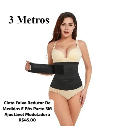 Cinta Modeladora Pós-Parto 3 Metros
