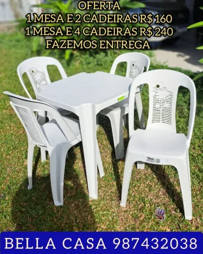 MESA CADEIRA D7E.F. 8D.E 7S SE.D ENTREGO HOJE