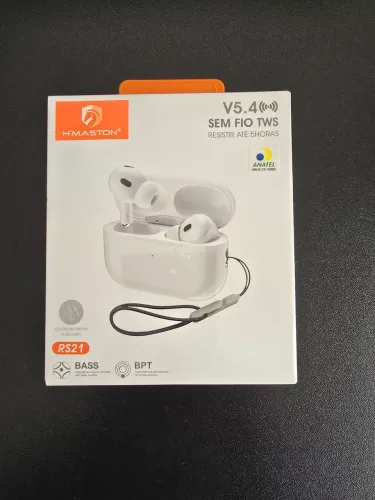 Fone de ouvido H'MASTON RS21 TWS V5.4 - Sem Fio