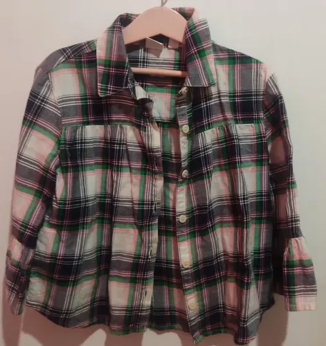 Camisa xadrez infantil Gap