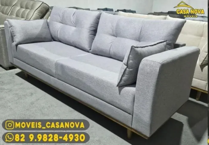 Sofá 4 lugares moderno e confortável