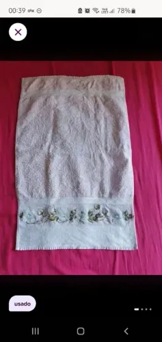 Toalha pintada à mão 