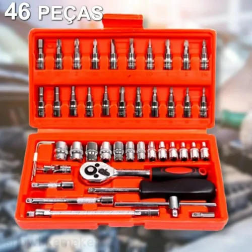 Jogo de Ferramentas com 46 Peças - Completo!
