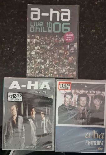 Coleção a-ha: DVDs Live in Chile 06, Take on Me e Hits Of a-ha