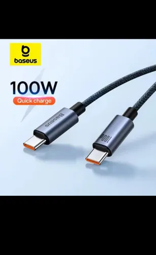 Cabo USB-C Baseus 100W - Carregamento Rápido e Seguro